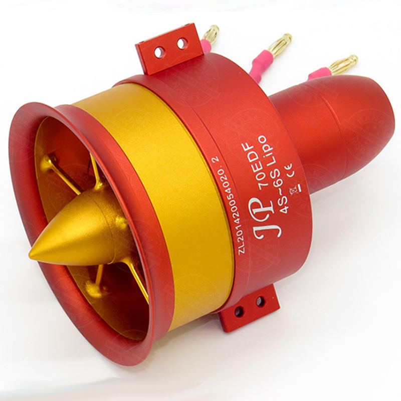 Jp Hobby-Rc - JPホビー 70mm時計回り/反時計回り回転アルミ合金EDF 6Sブラシレスモーター付き RC模型飛行機用