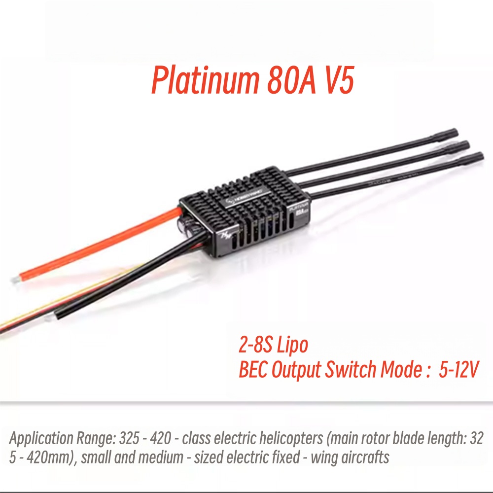 Rc Hobby Models - FATJAY Hobbywing Platinum 80A V5 ESC