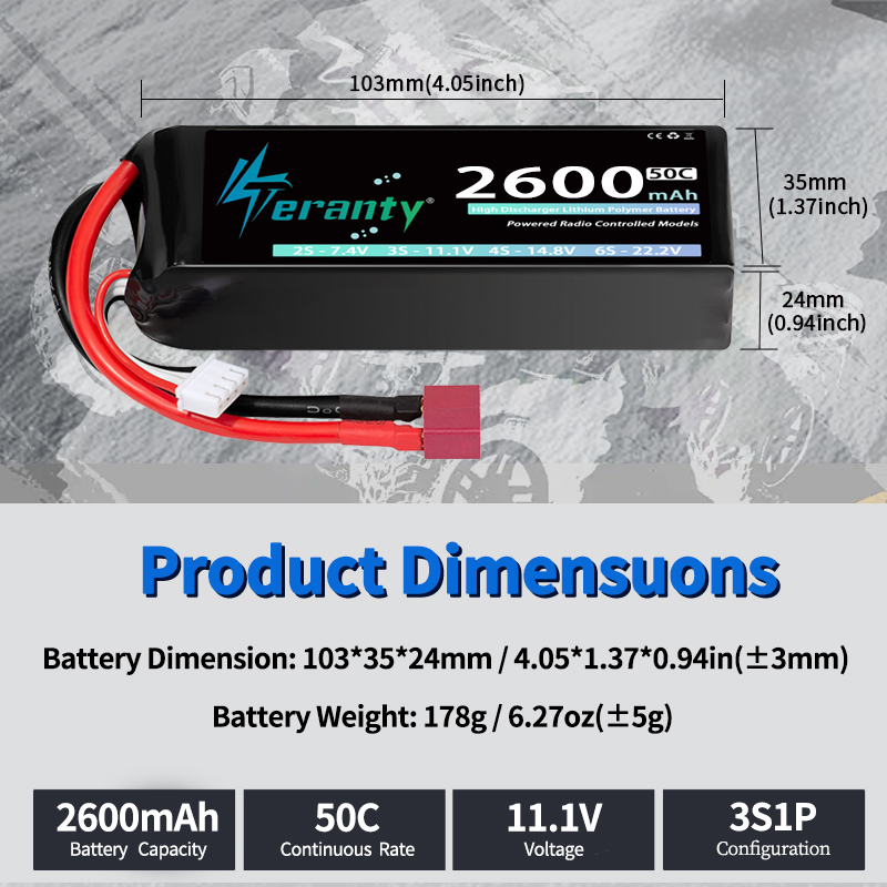 TERANTY 3S 2200/2400/2600mAh リ - Rc Hobby Models のレビューと価格