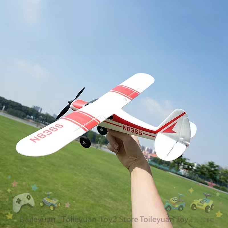 新しいブルーアローRC飛行機PA-18、翼幅500mm、電動 - Rc Hobby Experts のレビューと価格