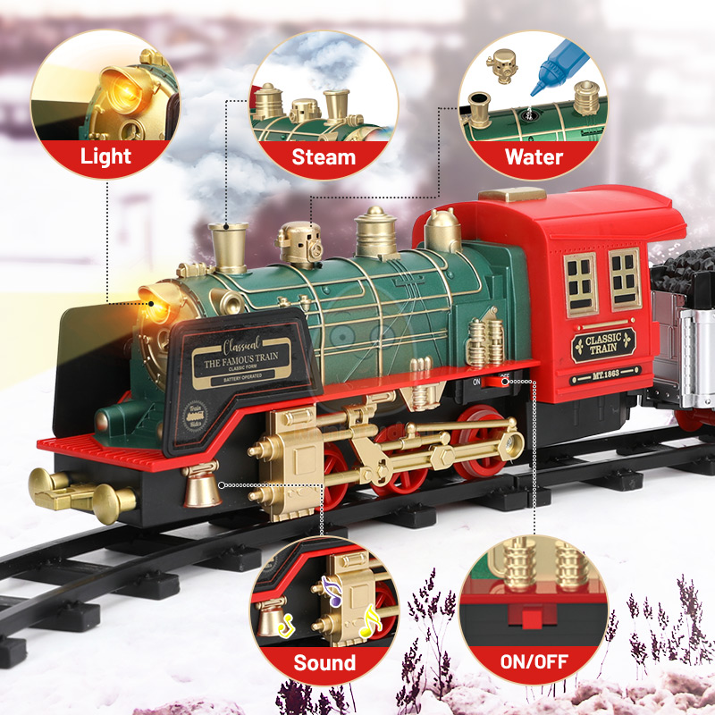 リモコントラック列車車両クラシックシミュレーション水蒸気電気 - Rc Hobby Track のレビューと価格